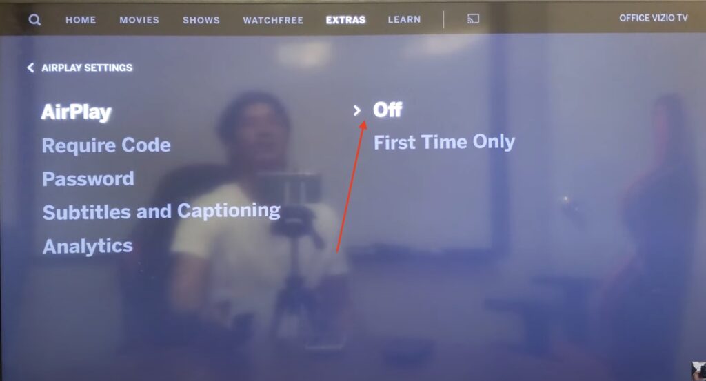 Step 4: Turn on Airplay