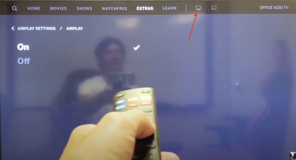 how to use apple airplay on vizio tv