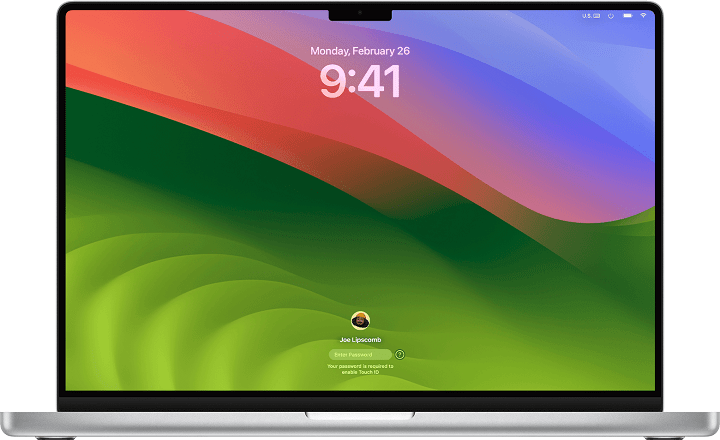Unlocking the Mystery: What to Do When You Forget Your MacBook Password macos sonoma macbook pro 16in login window password entry