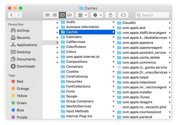 Types of Cache on MacBook 1