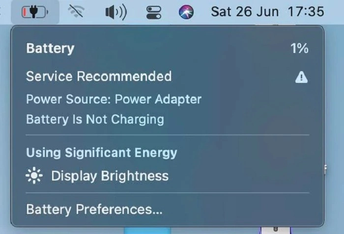 battery is not charging macbook pro 7
