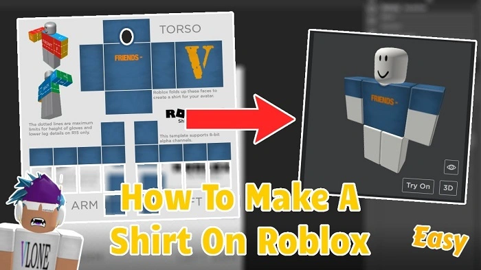 How to Use a Roblox Shirt Template