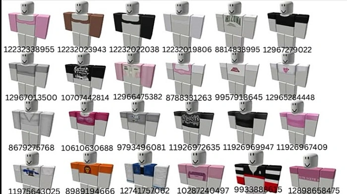 Types of Roblox Shirts